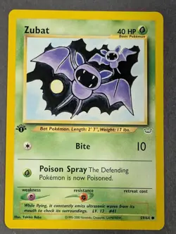 Zubat 59/64 Neo Revelation 1st Edition Wotc Pokemon TCG Common Card Mint - Image 2