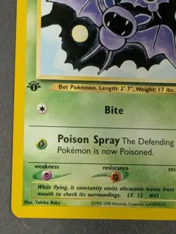Zubat 59/64 Neo Revelation 1st Edition Wotc Pokemon TCG Common Card Mint - Image 5