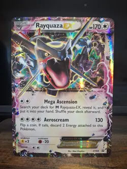 Pokemon Shiny Rayquaza EX - XY69 - JUMBO Promo Card - NEAR MINT - WITH TOPLOADER - Image 2