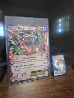 Pokemon Shiny Rayquaza EX - XY69 - JUMBO Promo Card - NEAR MINT - WITH TOPLOADER - Image 5