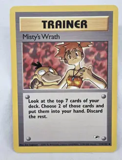 Pokemon TCG Gym Heroes Misty's Wrath Trainer Card 114/132 - Image 1