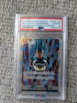 Two PSA 10 Cards: Son Gohan Rare And Blue Power Awakening Winner Pack Alts - Image 1