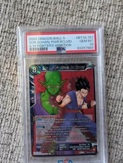 Two PSA 10 Cards: Son Gohan Rare And Blue Power Awakening Winner Pack Alts - Image 3
