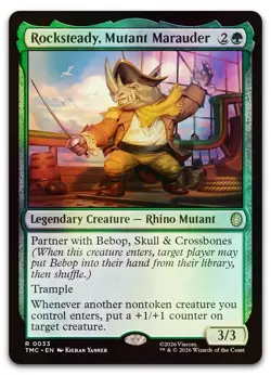 Rocksteady, Mutant Marauder #33 (Foil) (NM) TMC Magic MTG - Image 1