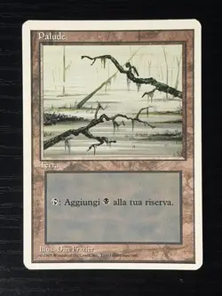 Magic MTG Italian Revised Swamp Artist Proof Near Mint - Only 50 Exist! - Image 1