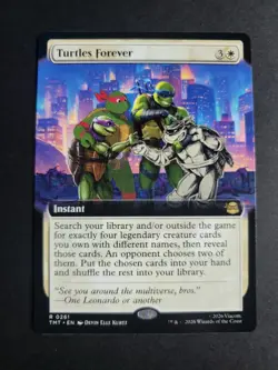Turtles Forever (Extended Art) Rare MTG Ninja Turtles - Image 1
