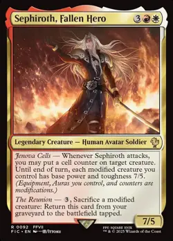 MTG Commander FIN R Sephiroth, Fallen Hero #0092 - Image 1