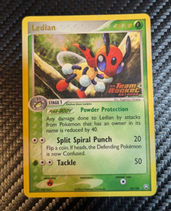Ledian 23/109 Team Rocket Returns Reverse Holo Vintage 2004 Pokemon LP TCG Rare - Image 1