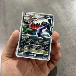 Darkrai LV.X 104/106 Great Encounters Rare Holo LP Pokemon TCG 2008 Vintage Mid - Image 2