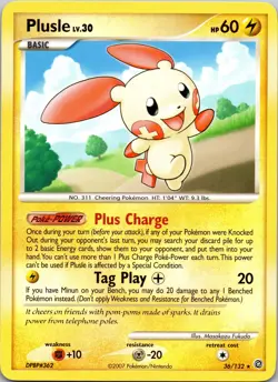 Plusle 36/132 Secret Wonders LP Pokemon TCG - Image 1