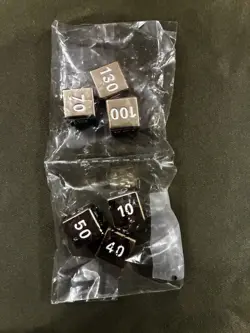 Pokemon - Metal Counter Dice - Ultra Premium Charizard SET OF 6 (Gold) New - Image 3