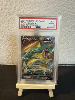 Pokemon XY Roaring Skies Rayquaza EX #75/108 - PSA 10 - Image 1