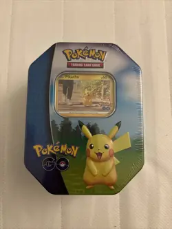Pokemon GO Gift Tin Pikachu Factory Sealed!! Pokemon TCG - Image 1