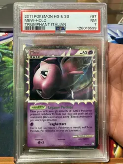PSA 7 2010 Pokemon Triumphant Prime #97 Mew ONLY SLAB LISTED ON EBAY (Italian) - Image 1