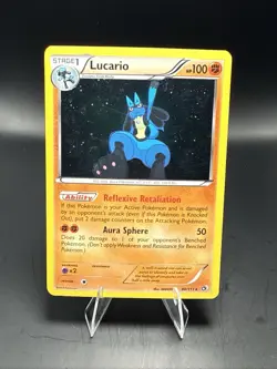 Pokemon Lucario Legendary Treasures Cosmos Holo Stage 80/113 - Image 2