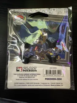 Pokemon 2019 World Championships Washington DC Pikachu & Eevee Pins & Badge - Image 2