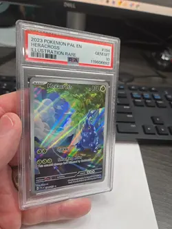 2023 POKEMON PAL EN-PALDEA EVOLVED ILLUSTRATION RARE #194 HERACROSS PSA 10 - Image 3