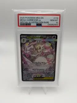 Pokemon Mega Gardevoir ex 178/132 Me01 Special Illustration Rare Holo PSA 10 En… - Image 1