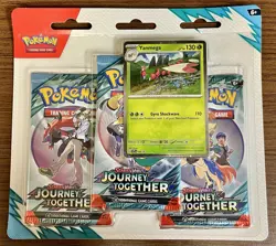 Pokemon TCG Journey Together Sealed Blister Pack - New - 3 Booster Packs + Promo - Image 1
