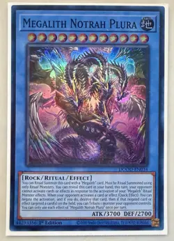 YuGiOh! - Megalith Notrah Plura DOOD-EN034 Super Rare 1st Edition Near Mint - Image 1