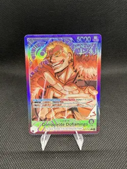 One Piece Donquixote Doflamingo OP14-060 Alt Art Azure Sea's Seven NM English - Image 1