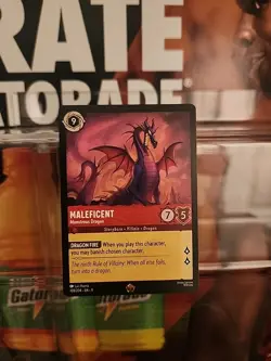 Disney Lorcana Fabled Maleficent Monstrous Dragon 108/204 NM Legendary - Image 1