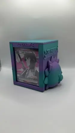 Anime Deck Boxes Custom fits 100 Cards + Front Card Display Top Loader 3D Print - Image 1