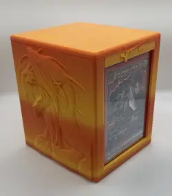 Anime Deck Boxes Custom fits 100 Cards + Front Card Display Top Loader 3D Print - Image 3