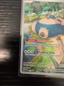 Snorlax 051 SV Scarlet & Violet Promo Card Full Art Holo Illustration Rare - Image 5