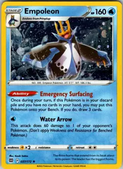 Empoleon - (Cosmos Holo) Holo Rare Miscellaneous Cards & Products 037/172 MP - Image 1