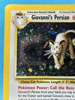 Pokemon Card Giovannis Persian Gym Challenge Holo Rare 8/132 - Image 3