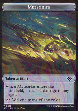 Foil Meteorite Token - totj - 17 | MTG Card - Image 3