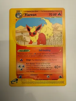 Pokemon Flareon Skyridge 8/144 Rare 70 HP 2003 Regular TCG Card - Image 1