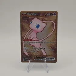 Mew ex 205/165 Scarlet & Violet 151 Hyper Rare Full Art Holo EX Pokemon Card - Image 1
