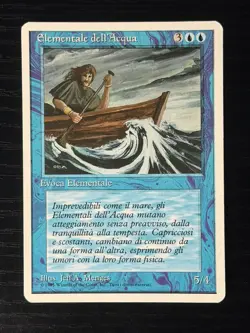 Magic MTG Italian Revised Water Elemental Artist Proof Near Mint Only 50 Exist! - Image 1