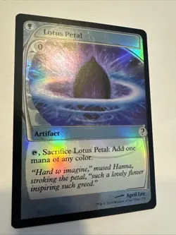 Lotus Petal Foil (Future Sight) Near Mint MTG Mystery Booster 2 - Image 2