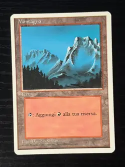 Magic MTG Italian Revised Mountain Artist Proof Near Mint - Only 50 Exist! - Image 1