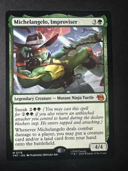Michelangelo, Improviser | 119 | Mythic | TMNT | MTG - Image 1