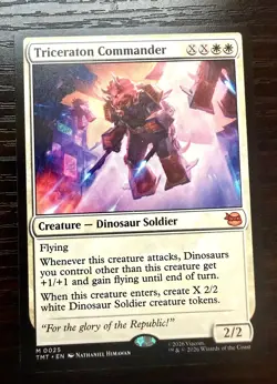Triceraton Commander Mythic 0025 MTG TMNT Regular Mythic - Image 1