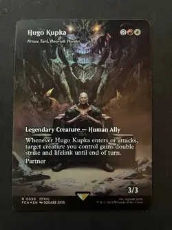 MTG Magic Final Fantasy Hugo Kupka - Bruse Tarl, Boorish Herder SHOWCASE FOIL - Image 1