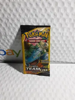 Pokemon Sun and Moon Team Up 3 Card Mini Booster Packs Complete Art Set Lot of 4 - Image 4