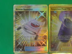 Pokemon NM-M Gold Secret Rare Cards Lot Of 4 Rescue Stretcher, Great Catcher ++ - Image 3