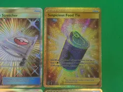 Pokemon NM-M Gold Secret Rare Cards Lot Of 4 Rescue Stretcher, Great Catcher ++ - Image 4