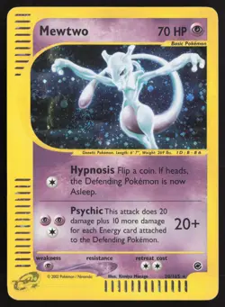 Pokemon TCG | Mewtwo 20/165 | Expedition Base Set Holo Rare | Moderately Played - Image 2