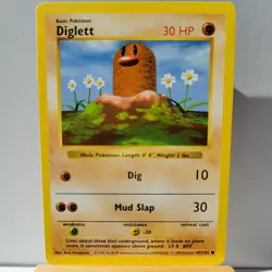 Diglett 47/102 Shadowless - Pokemon Base Set Vintage - NM - Image 1
