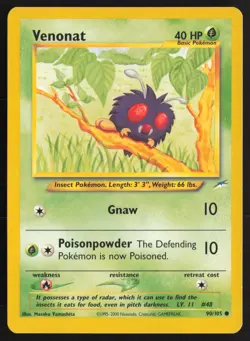 Pokemon TCG | Venonat 90/105 | Common | Neo Destiny | Lightly Played - Image 2