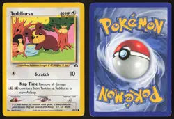 Pokemon TCG | Teddiursa 65/75 | Common | Neo Discovery | Lightly Played - Image 1
