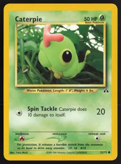 Pokemon TCG | Caterpie 53/75 | Common | Neo Discovery | Lightly Played - Image 2