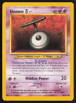 Pokemon TCG | Unown [T] 88/105 | Common | Neo Destiny | Lightly Played - Image 2