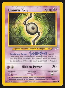 Pokemon TCG | Unown [S] 87/105 | Common | Neo Destiny | Lightly Played - Image 2